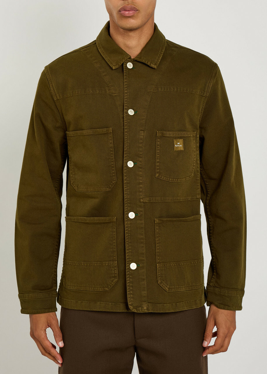 PS Paul Smith Chore Stretch-cotton Overshirt Green