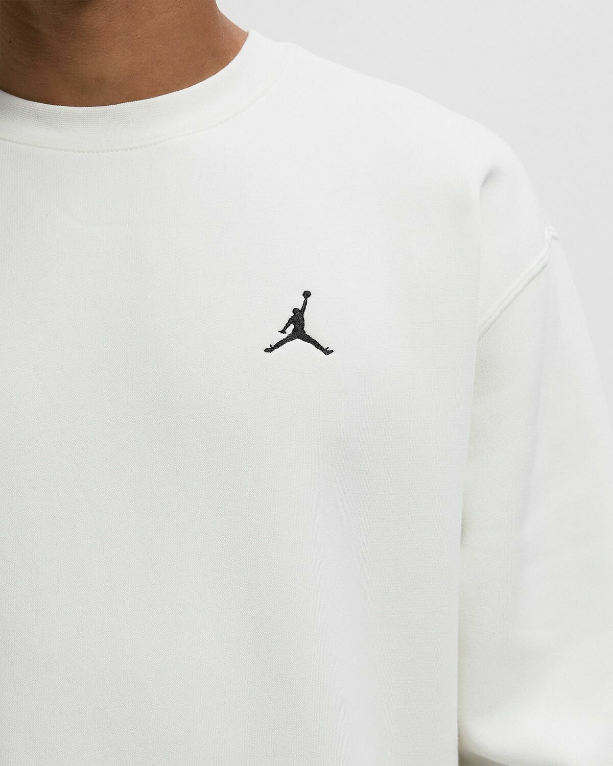 Jordan Brooklyn Fleece Crew White Mens Sweatshirt
