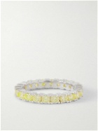 Hatton Labs - Eternity Silver Cubic Zirconia Ring - Yellow