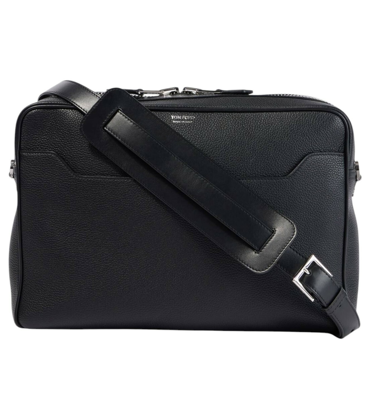TOM FORD正規品/関税送料込み Medium messenger bag TOM FORD - Leather-Trimmed Suede Messenger Bag TOM FORD