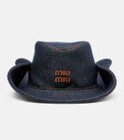 Miu Miu Denim cowboy hat