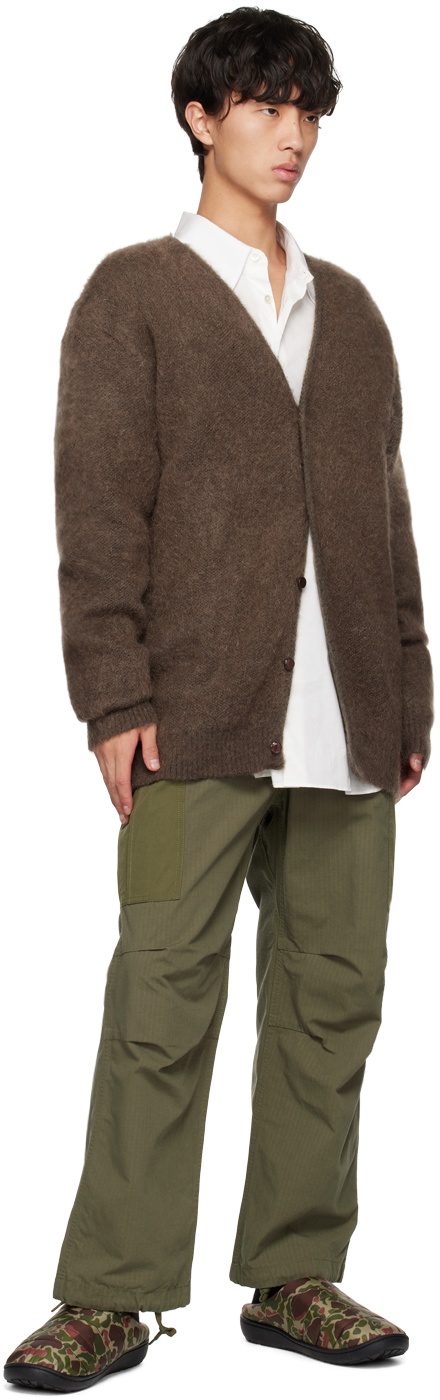 SUBU Khaki Quilted Camo Slippers