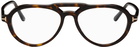 TOM FORD Tortoiseshell & Black Clip-On Sunglasses