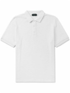 Incotex - Zanone Cotton-Terry Polo Shirt - White