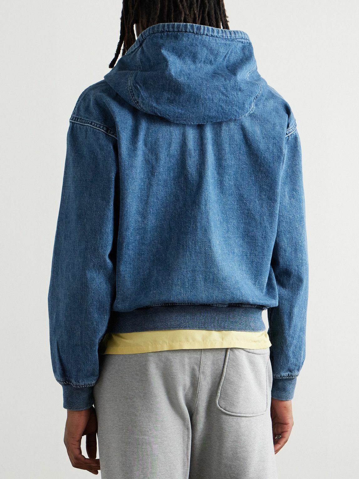 Remi Relief - Denim Hooded Jacket - Blue Remi Relief