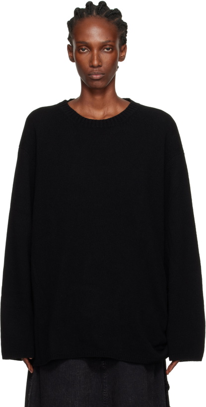 Photo: YOHJI YAMAMOTO Black String Round Neck Sweater