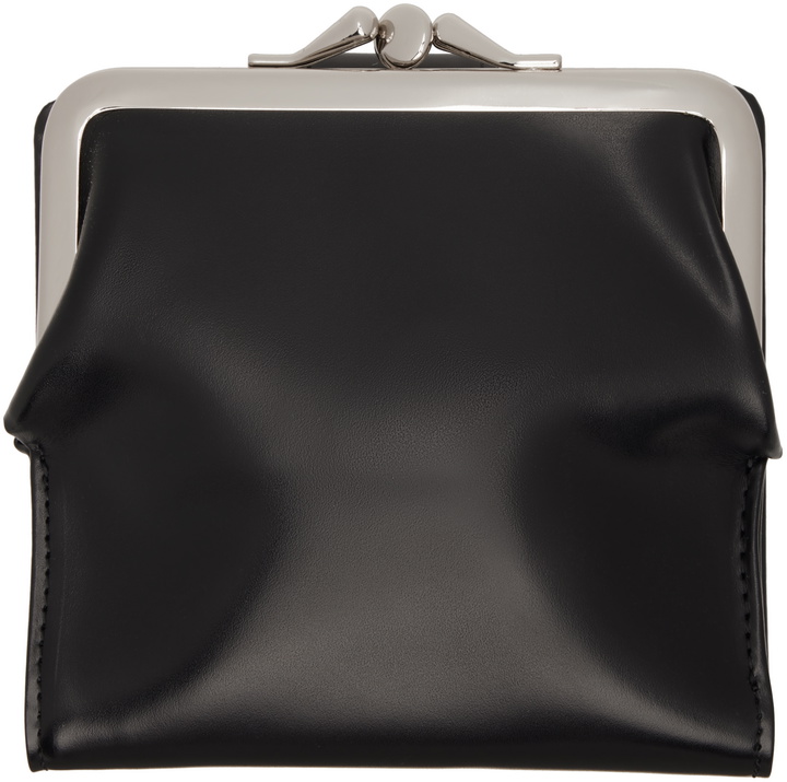Photo: Y's Black Glossy Smooth Leather Small Wallet