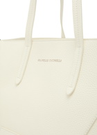 Brunello Cucinelli Bead Medium Grained Leather Tote bag - Cream - One Size