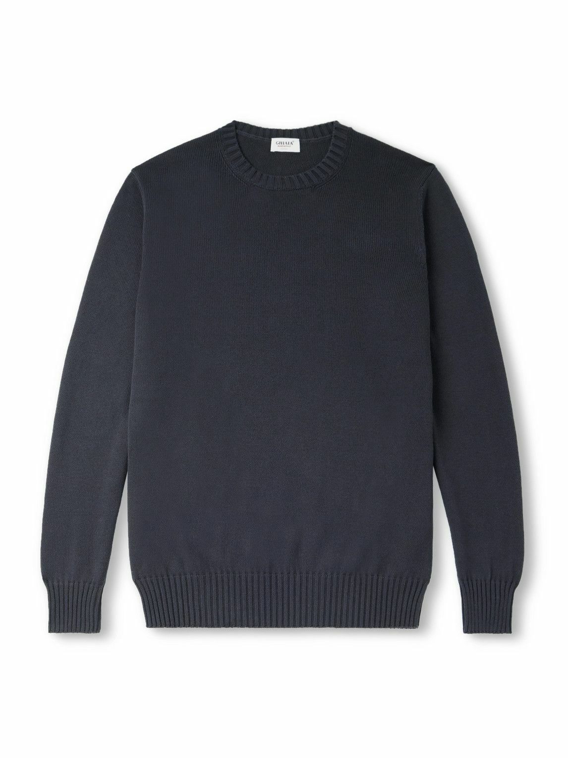 Ghiaia Cashmere - Cotton Sweater - Blue