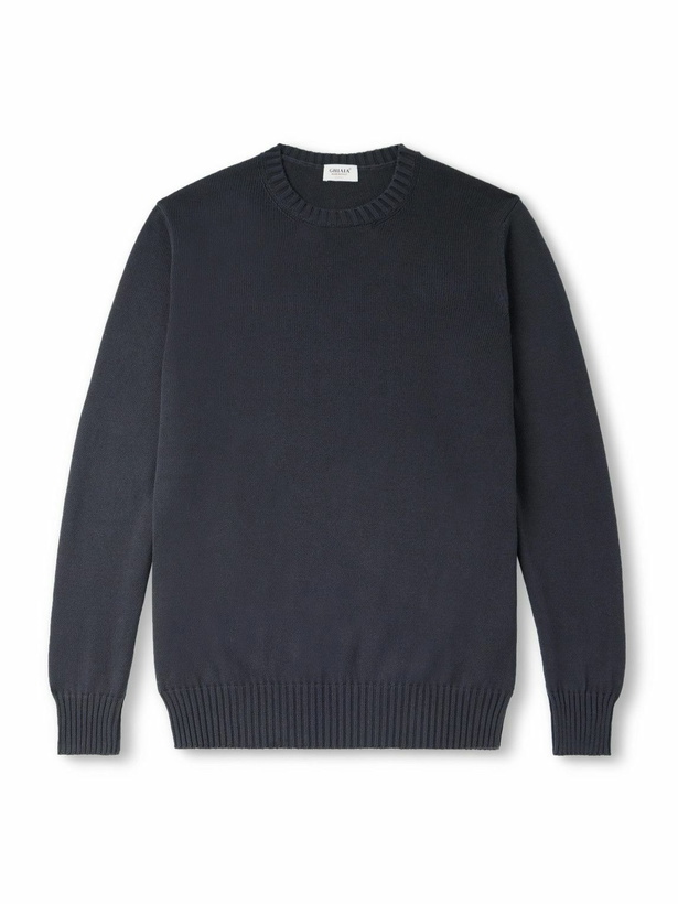 Photo: Ghiaia Cashmere - Cotton Sweater - Blue