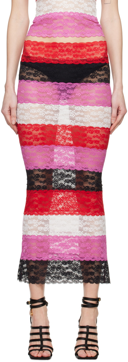 Sinead Gorey Multicolor Paneled Maxi Skirt