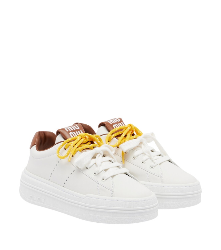 Photo: Miu Miu Leather platform sneakers