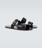 Saint Laurent Ios leather sandals