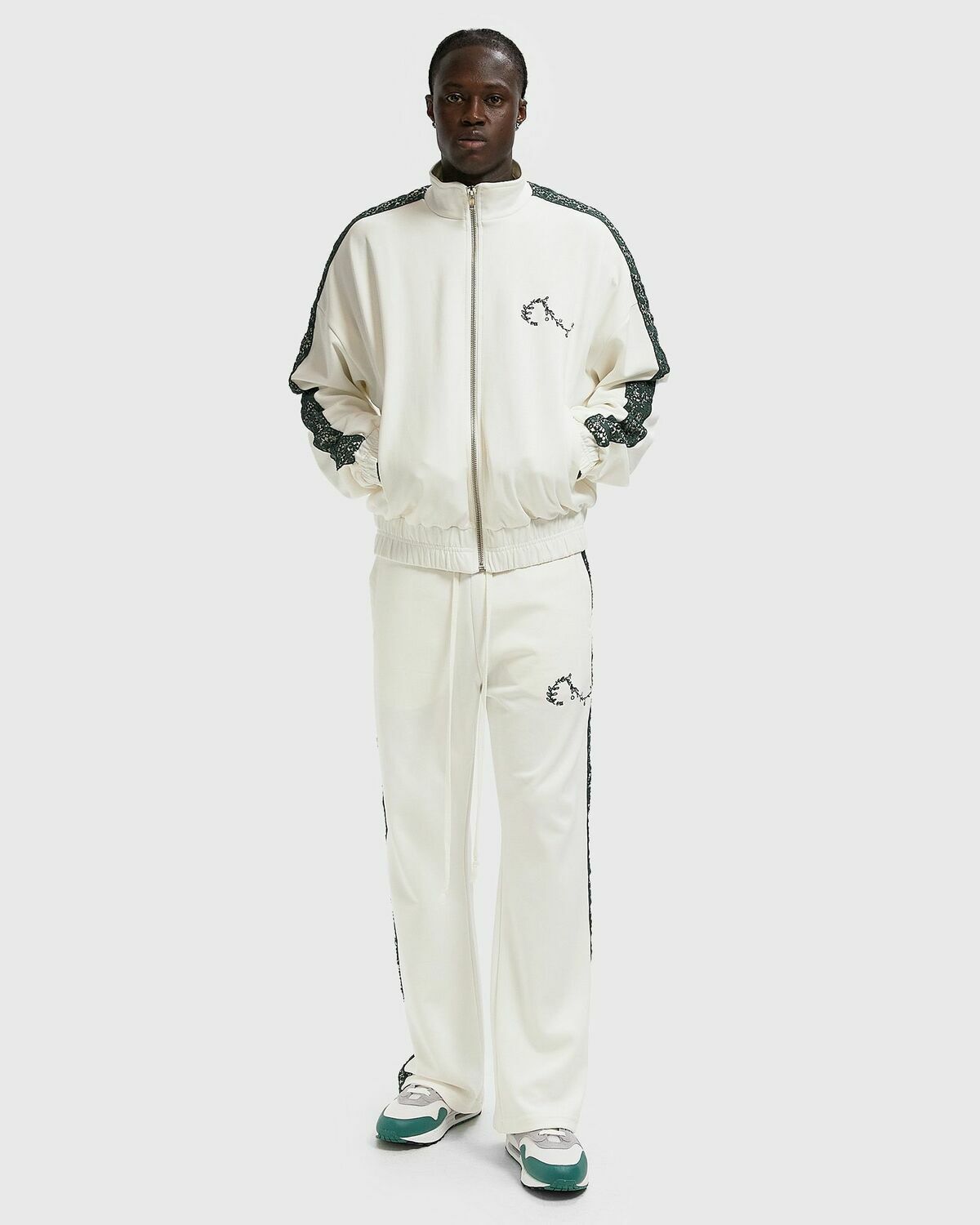 Rough. OLIVE TRACK PANTS White Men