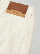 Boglioli - Slim-Fit Straight-Leg Cotton-Blend Twill Trousers - Neutrals