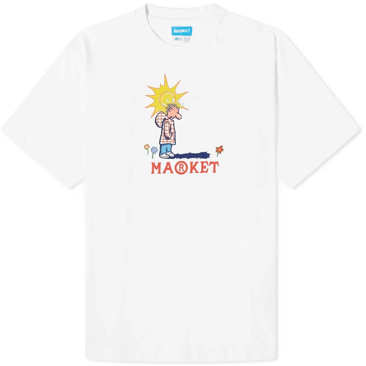 Photo: MARKET Men's Shadow Work T-Shirt in White