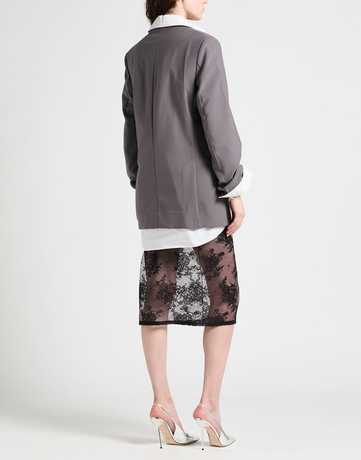 Victoria Beckham Womens Blazer in Grey