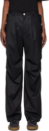 BLUEMARBLE Black Parachute Trousers