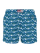 MC2 Saint Barth Man Light Fabric Swim Shorts With Tequila Print