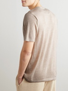 Ghiaia Cashmere - Cashmere and Silk-Blend T-Shirt - Neutrals