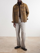RRL - Distressed Leather Jacket - Brown