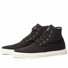 Maison Margiela Men's Almond High Top Sneakers in Black