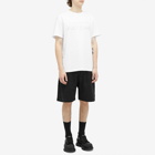 Alexander McQueen Men's Reflective Reverse Logo T-Shirt in White/Silver