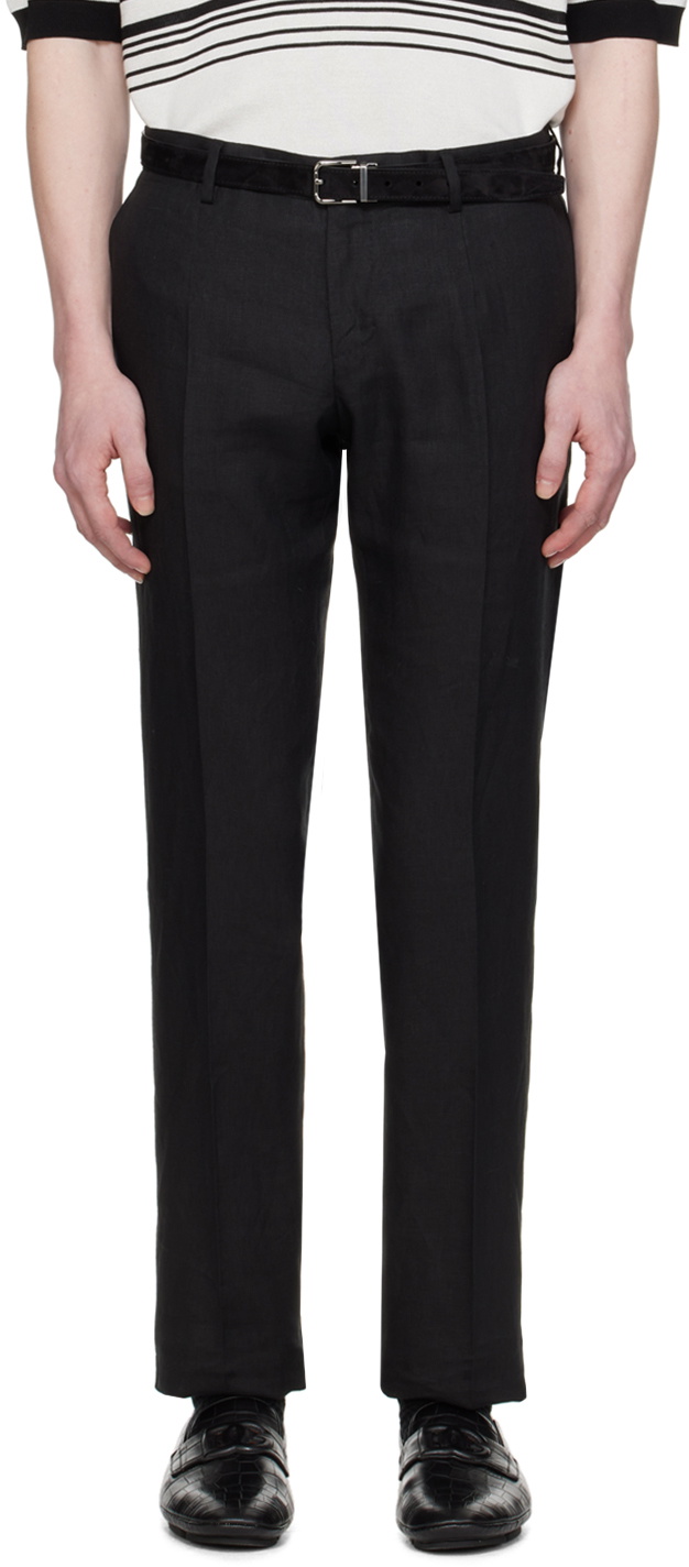 Dolce&Gabbana Black Creased Trousers