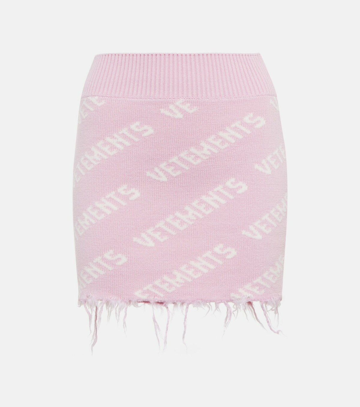 Logo Embossed Miniskirt In Chenille