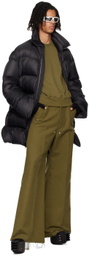 Rick Owens Black Porterville Turtle Down Coat