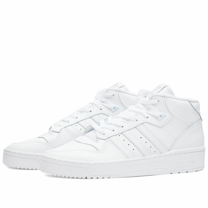 Photo: Adidas Men's Rivalry Mid Sneakers in White