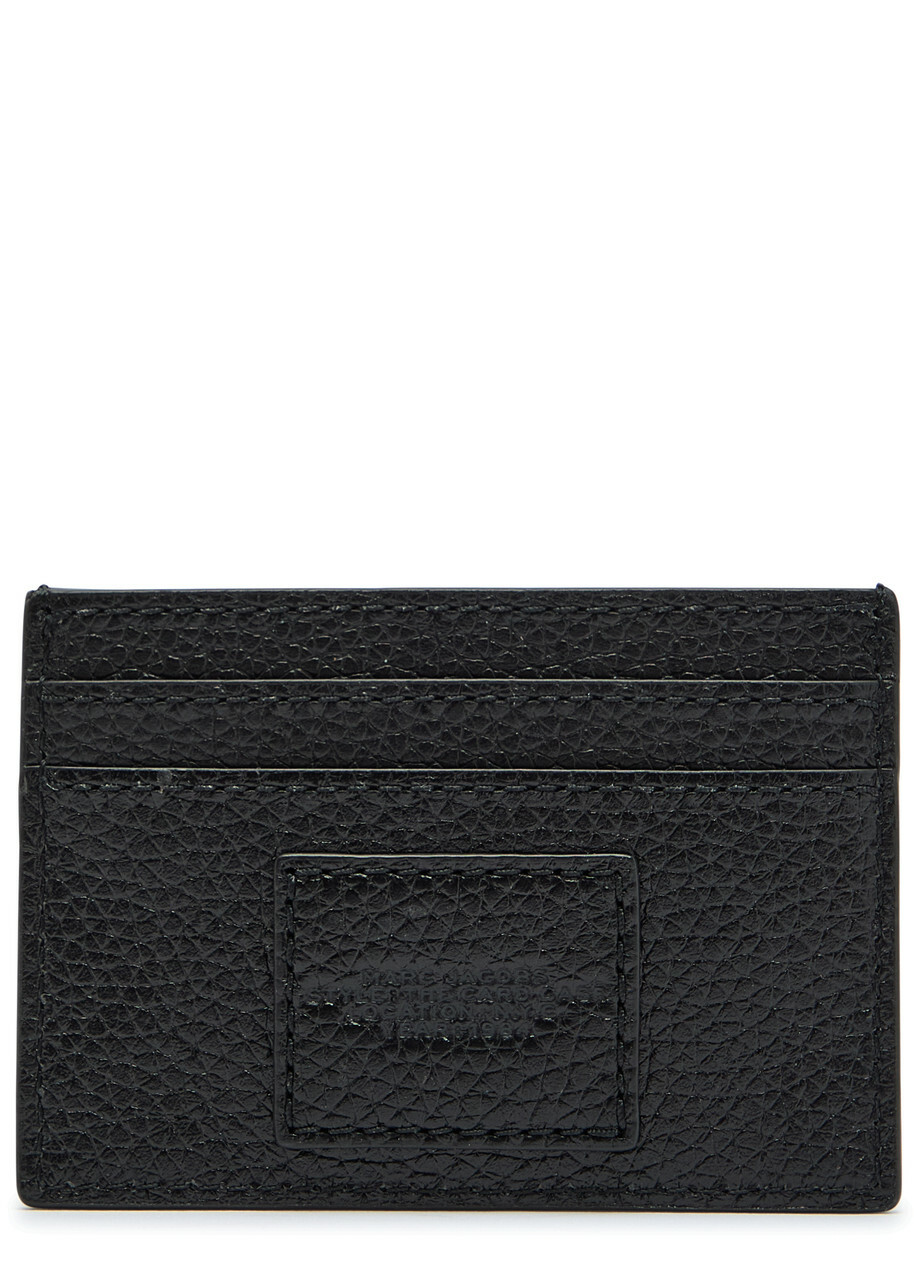 Marc Jacobs The Card Case Grained Leather Card Holder - Black - One Size