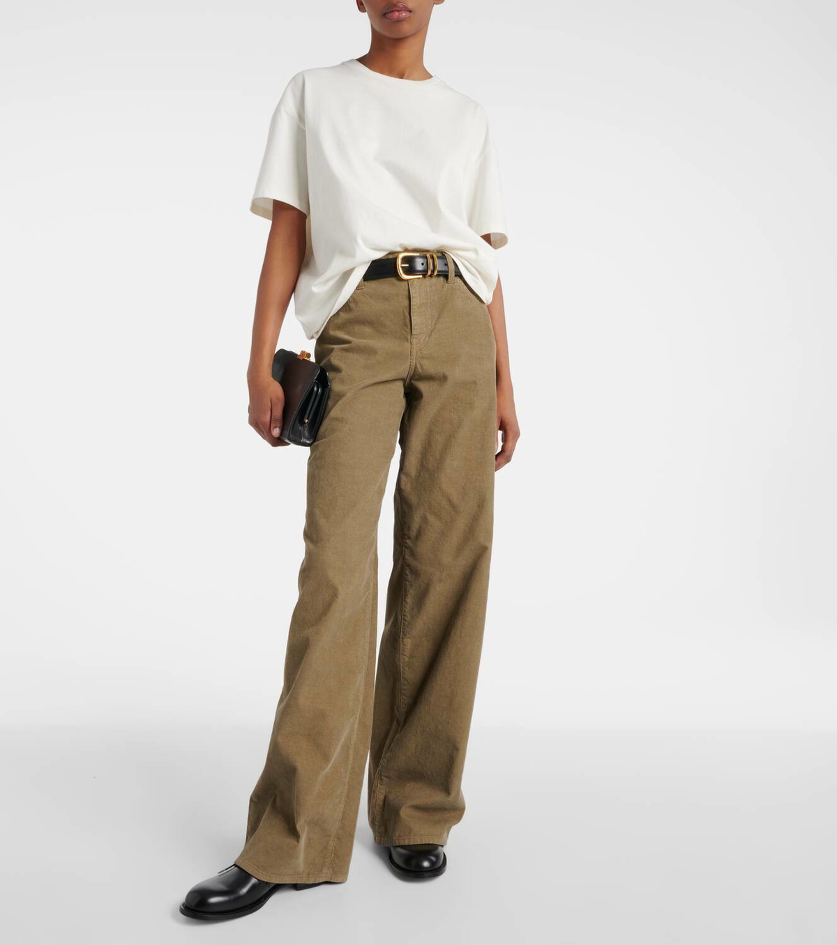 The Row Eglitta cotton corduroy wide-leg pants The Row
