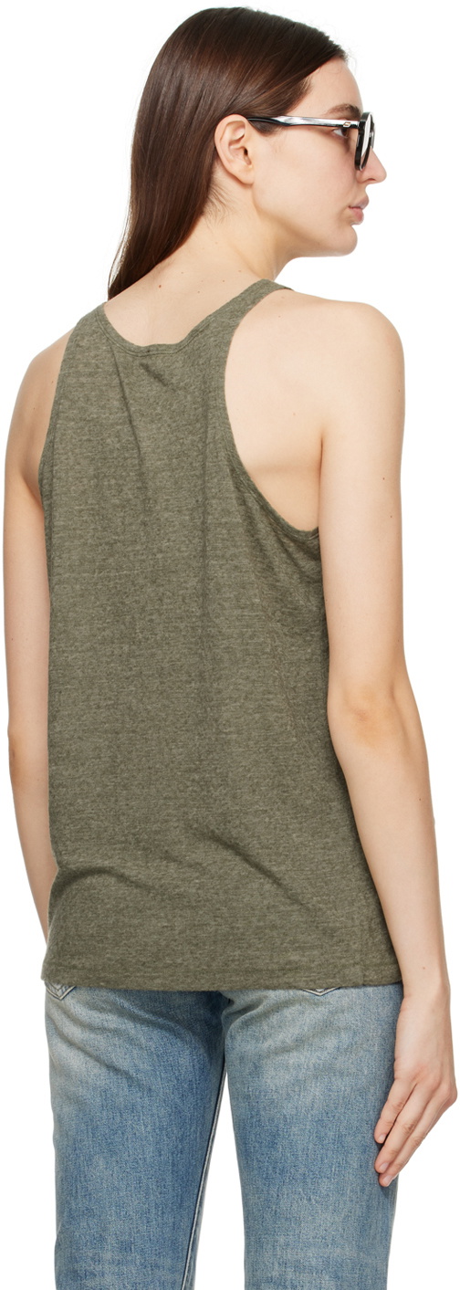 R13 Khaki 'New York' Tank Top