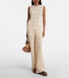 Frame The Crochet cotton top