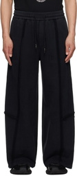 Feng Chen Wang Black Deconstruction Sweatpants