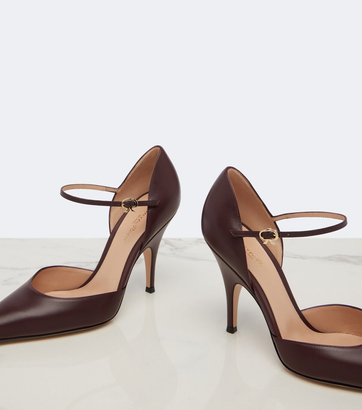 Gianvito Rossi Sofia D'Orsay leather pumps