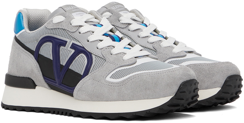 Valentino V Logo Pace Sneaker \'Grey Blue\' Valentino Garavani V logo pace low top sneaker - Men  main image 4