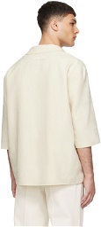 ZEGNA Off-White Open Placket Shirt