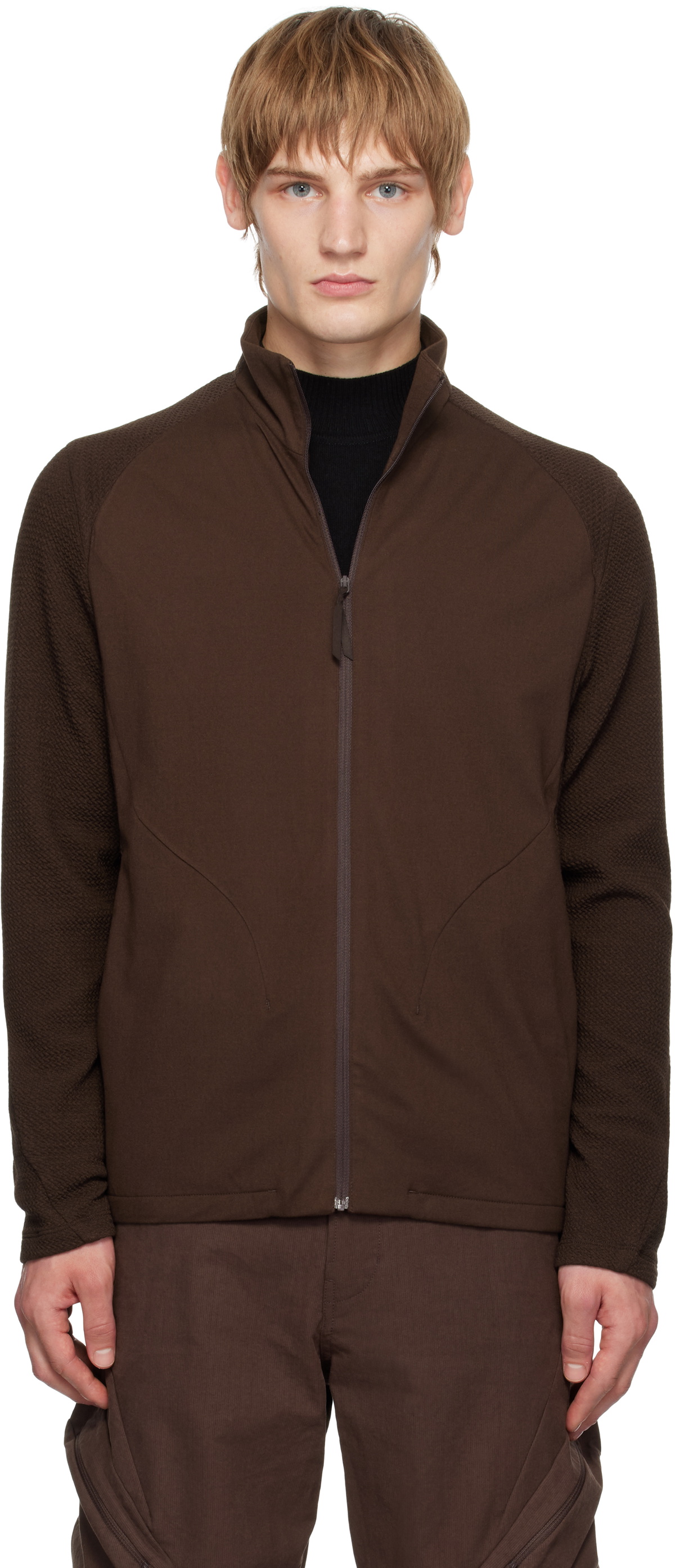 POST ARCHIVE FACTION (PAF) SSENSE Exclusive Brown 7.0 Right Sweatshirt