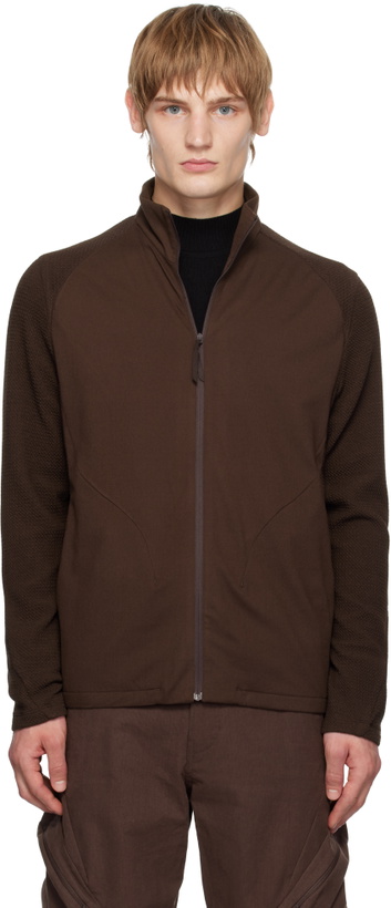 Photo: POST ARCHIVE FACTION (PAF) SSENSE Exclusive Brown 7.0 Right Sweatshirt