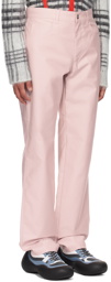 JW Anderson Pink Five-Pocket Trousers