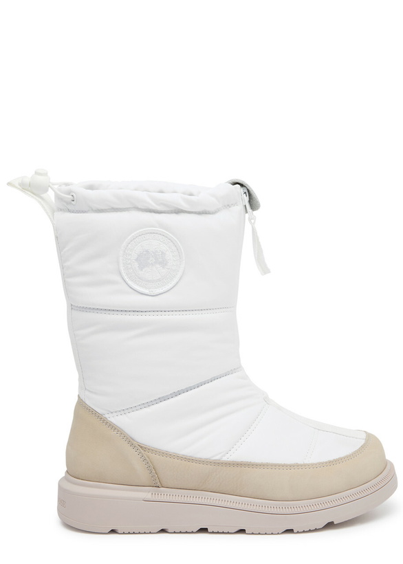 Photo: Canada Goose Cypress Quilted Nylon Ankle Boots White