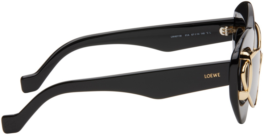 【LOEWE】キャッツアイ サングラス★ブラック Beveled Cateye sunglasses Black - LOEWE