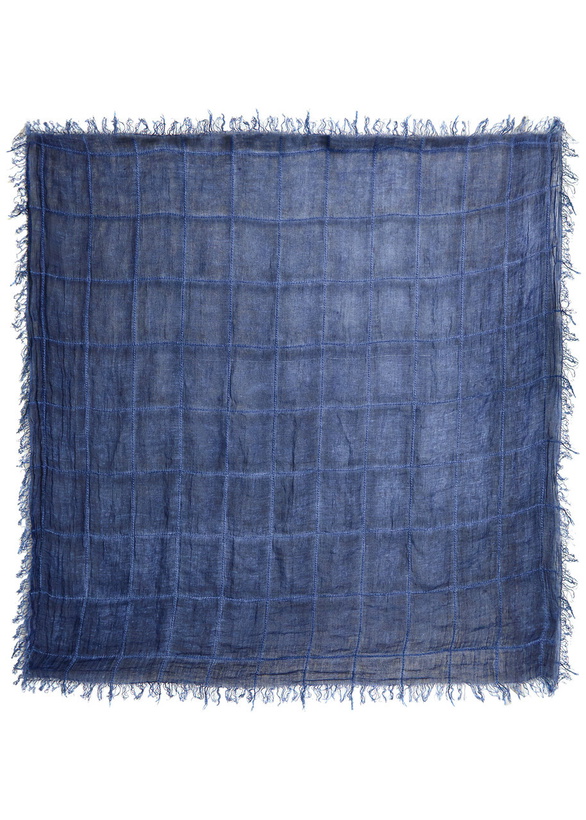 Photo: Eileen Fisher Maltino Linen-blend Scarf - Blue - One Size