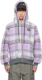 AAPE by A Bathing Ape Purple Fancy Zip Jacket