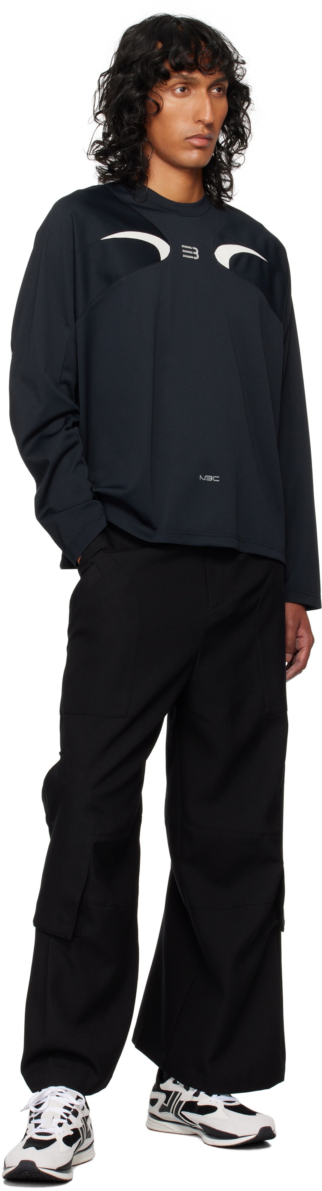 NAMESAKE Black Watson Warm-Up Crewneck Sweatshirt