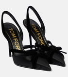 Tom Ford Slingback satin pumps