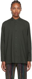 Homme Plissé Issey Miyake Green Polyester Shirt