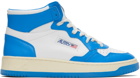 AUTRY Blue & White Medalist Sneakers